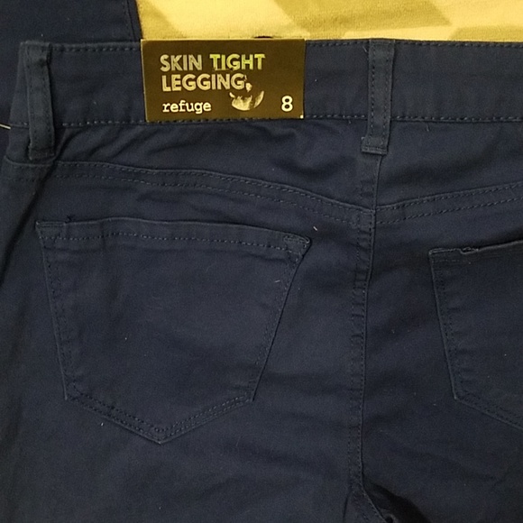 New Refuge Blue Skin Tight Legging Sz 8 - Picture 6 of 8